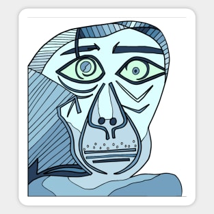 portrait cubism Sticker